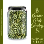 Zencefil Organik Kabak Çekirdeği İçi Bi Kavanoz 660 cc. Cam Kavanozda Saf Katkısız Kabak Çekirdeği Dried Pumpkin Seed