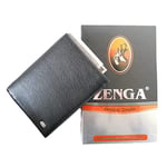 Zenga Hakiki Deri Erkek Cüzdanı 102-51 Siyah Kırmızı