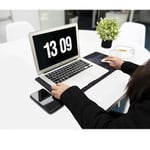 Zerfa Dünya Haritası Ekstra Büyük Genişletilmiş Kaymaz Kauçuk Oyun Mouse Pad & Klavye Masa Mat Bilgisayar Aptop için (900 mm X 400 mm X 2 mm) L Zmp253 Siyah (Dünya Haritası, 90 X 40 cm)