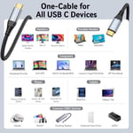ZeroneTeck USB 4 Kablo 3.3FT