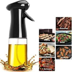 Zeytinyağı Püskürtücü, Sprey Yağdanlık, Barbekü, Pişirme Püskürtme Şişesi, 210 ml (Siyah)