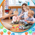 Zhanmai 40 Parça Küçük Zıplayan Toplar Neon Yüksek Zıplayan Toplar Bulut Kauçuk Zıplayan Toplar 1 İnç Küçük Kauçuk Top Renkli Girdap Topu Oyun Ödülleri Parti Hediyeleri Otomatlar için