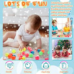 Zhanmai 40 Parça Küçük Zıplayan Toplar Neon Yüksek Zıplayan Toplar Bulut Kauçuk Zıplayan Toplar 1 İnç Küçük Kauçuk Top Renkli Girdap Topu Oyun Ödülleri Parti Hediyeleri Otomatlar için