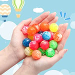 Zhanmai 40 Parça Küçük Zıplayan Toplar Neon Yüksek Zıplayan Toplar Bulut Kauçuk Zıplayan Toplar 1 İnç Küçük Kauçuk Top Renkli Girdap Topu Oyun Ödülleri Parti Hediyeleri Otomatlar için