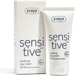 Ziaja Sensitive Yatıştırıcı Gündüz Kremi Spf 20, Hassas Cilt Serisi, 50 ml