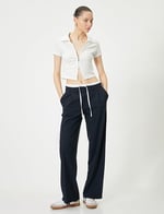 Zipper Polo T-Shirt