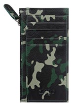 Zippo Fermuarlı Deri Kart Tutucu, Kredi Kartı Kılıfı, 13 cm, Yeşil