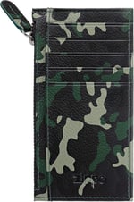 Zippo Fermuarlı Deri Kart Tutucu, Kredi Kartı Kılıfı, 13 cm, Yeşil