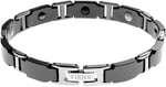 Zivva Silver Tiens Ti Energy Siyah Kristal Erkek Bileklik, Unisex