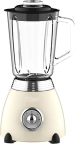 ZLN1207 Retro stand blender, 1,5 l cam hazneli, parçalayıcı, Smoothie makinesi, mikser, paslanmaz çelik bıçak, 2 hız ve nabız fonksiyonu, paslanmaz çelik gövde, güçlü mikser, vintage tasarım