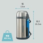 Zojirushi Tuff Sports, paslanmaz çelik, 1,5 l