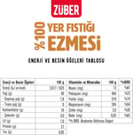 Züber%100 Fıstık Ezmesi 315 Gr