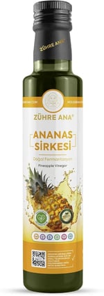 Zühre Ana Ananas Sirkesi Doğal Fermantasyon Pineapple Vinegar 500 Ml