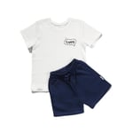 Zuppers 2li Organik Pamuk T-Shirt Şort Takım(0-4 Yaş) - Lacivert - 3-6 Ay