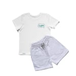 Zuppers 2li Organik Pamuk T-Shirt Şort Takım(0-4 Yaş) - Gri Melanj - 3-4 Yaş