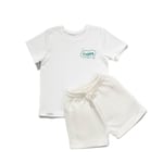 Zuppers 2li Organik Pamuk T-Shirt Şort Takım(0-4 Yaş) - Ekru - 6-12 Ay