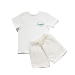 Zuppers 2li Organik Pamuk T-Shirt Şort Takım(0-4 Yaş) - Ekru - 3-6 Ay