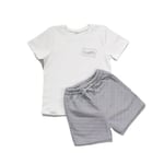 Zuppers 2li Organik Pamuk T-Shirt Şort Takım(0-4 Yaş) - Duman Gri - 2-3 Yaş