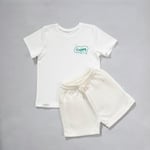 Zuppers 2li Organik Pamuk T-Shirt Şort Takım(0-4 Yaş) - Ekru - 3-4 Yaş