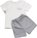 Zuppers 2li Organik Pamuk T-Shirt Şort Takım(0-4 Yaş) - Duman Gri - 1-2 Yaş