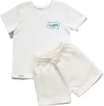 Zuppers 2li Organik Pamuk T-Shirt Şort Takım(0-4 Yaş) - Ekru - 6-12 Ay