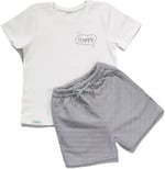 Zuppers 2li Organik Pamuk T-Shirt Şort Takım(0-4 Yaş) - Duman Gri - 3-6 Ay