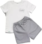 Zuppers 2li Organik Pamuk T-Shirt Şort Takım(0-4 Yaş) - Duman Gri - 3-6 Ay