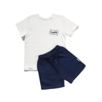 Zuppers 2li Organik Pamuk T-Shirt Şort Takım(0-4 Yaş) - Lacivert - 1-2 Yaş