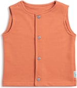 Zuppers Çıtçıtlı Pamuk Bebek Çocuk Yelek, Kiremit, 3-4 Yaş