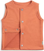Zuppers Çıtçıtlı Pamuk Bebek Çocuk Yelek, Kiremit, 4-5 Yaş