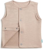 Zuppers Çıtçıtlı Pamuk Bebek Çocuk Yelek, Latte, 1-2 Yaş