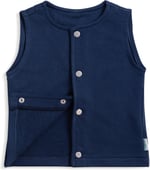 Zuppers Çıtçıtlı Pamuk Bebek Çocuk Yelek, Lacivert, 4-5 Yaş