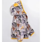 Zürafa Aslan Fil Figürlü Kapşonlu Pamuklu Astarlı Cepli Kız Erkek Bebek Yağmurluk Mont Tulum Çocuk