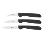 Zwilling 38115001 sebze bıçağı seti, 3 parçalı, plastik, siyah