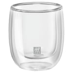 Zwilling Çift Camlı 2'li Espresso Bardak Seti, Şeffaf, 80 ml