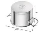 Zwilling Derin Tencere, 16 cm, Yuvarlak, 18/10 Paslanmaz Çelik - Bedenler: 16 cm, 20 cm, 6.25 liters