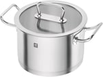 Zwilling Derin Tencere, 20 cm, Yuvarlak, 18/10 Paslanmaz Çelik - Bedenler: 16 cm, 20 cm, 6.25 liters