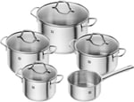 Zwilling Flow Tencere Seti, Paslanmaz Çelik, 5 Parça, Gümüş Rengi