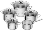 Zwilling Focus 5 Parça Tencere Seti, Paslanmaz Çelik, Gümüş Rengi