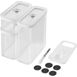 ZWILLING Fresh & Save CUBE Saklama Düzenleyici, 5 Parçalı Orta Set, Kiler Düzenleyiciler ve Depolama, Plastik, BPA İçermeyen Hava Geçirmez Kuru Gıda Saklama Kabı Badem, Muz Cipsi, Kuruyemiş ve daha