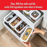 ZWILLING Fresh & Save CUBE Saklama Düzenleyici, 5 Parçalı Orta Set, Kiler Düzenleyiciler ve Depolama, Plastik, BPA İçermeyen Hava Geçirmez Kuru Gıda Saklama Kabı Badem, Muz Cipsi, Kuruyemiş ve daha