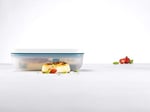 Zwilling Fresh & Save Vakumlu Yemek Taşıma Kabı, L Düz, Plastik, Yari Şeffaf-Akdeniz Mavisi 3lü paket