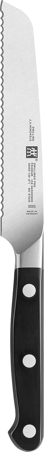 ZWILLING Pro Ekmek Bıçağı, 20 cm, Siyah, Dalgali Kenar - Bedenler: 13 cm, 20 cm, Ekmek bıçağı, Çok amaçlı bıçak