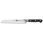 ZWILLING Pro Ekmek Bıçağı, 20 cm, Siyah, Dalgali Kenar - Bedenler: 13 cm, 20 cm, Ekmek bıçağı, Çok amaçlı bıçak