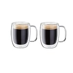 Zwilling Sorrento Çift Camlı Kulplu 2'li Espresso Bardak Seti, 134 ml, Cam, Şeffaf Cam - Seçenekler: 80 ml, 134 ml