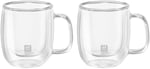 Zwilling Sorrento Çift Camlı Kulplu 2'li Espresso Bardak Seti, 134 ml, Cam, Şeffaf Cam - Seçenekler: 80 ml, 134 ml