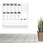 HİTEKSAN ® Çarpım Tablosu Ezberleme Manyetik Duvar Stickerı 105 x 100 cm