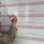 HİTEKSAN ® Kılavuz Çizgili Akıllı Kağıt Yazı Tahtası Duvarda İz Bırakmaz Statik Yeni Müfredata Uygun 100x56cm