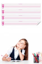 HİTEKSAN ® Kılavuz Çizgili Akıllı Kağıt Yazı Tahtası Duvarda İz Bırakmaz Statik Yeni Müfredata Uygun 100x56cm