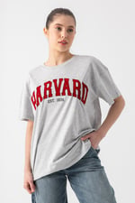 Harvard Baskılı T-Shirt